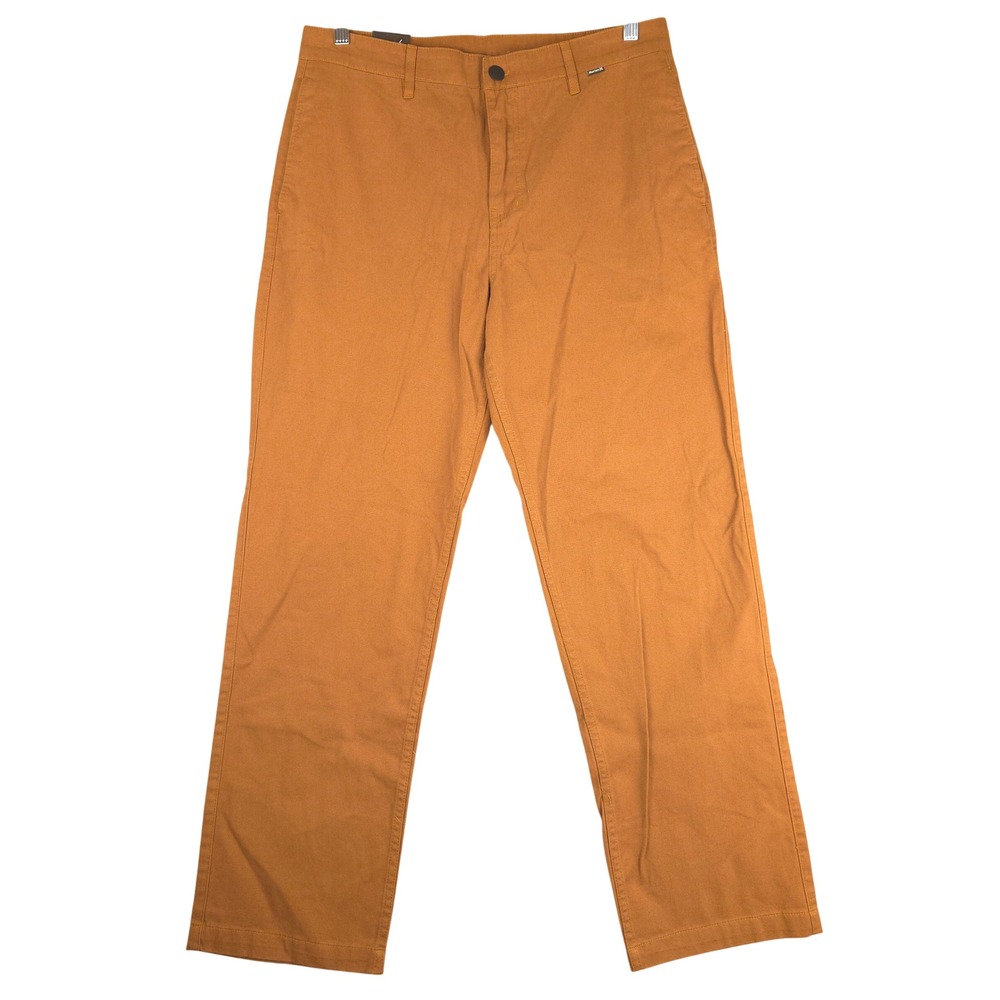 Hurley Cruiser Relaxed Fit Pants Mens 32 Brown Cotton Chino Trousers NEW